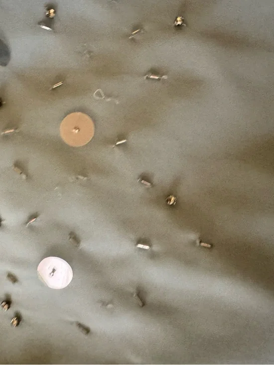 Oh Polly Strapless Embellished Light Blue Two-Piece Gown - Picture 6 of 16